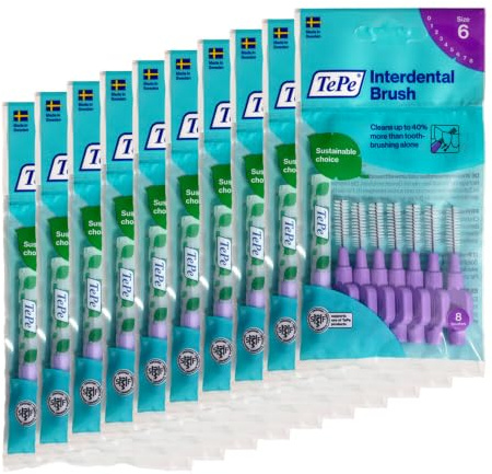 TePe 1.1 mm Size 6 Original Interdental Brush - Pack of 8