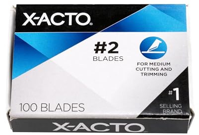 X-ACTO X602 Klingen für X-Acto Messer, 100 Stück, Nr. 2