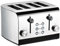RGV Toast Express Tostapane, 1600 W, Acciaio Inossidabile, 4 Scomparti, Stainless Steel