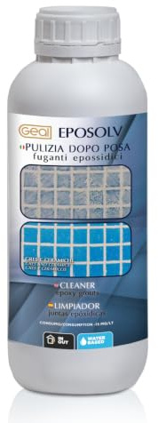 GEAL - Eposolv Pulitore Fuganti Epossidici, Rapido e Sicuro, 1 l | Rimuove Residui di Resine e Stucchi Epossidici