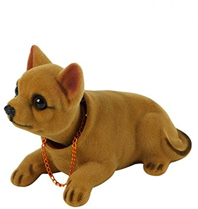 Kangkang@ Car Styling New Cute Bobblehead Dog Doll Car Nodding Dog Shakes His Head Shaking Dog for Car Decoration Furnishing Articles Chihuahua