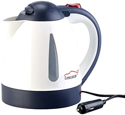 Lescars Wasserkocher 24 Volt Lkw: Lkw- und Wohnmobil-Wasserkocher für 24-V-Anschluss, 240 Watt, 800 ml (24V, 24V, Zigarettenanzünder)