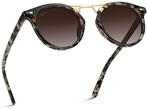 WearMe Pro Skyler Women's Polarized Sunglasses, Double-Bridge Round, UV400