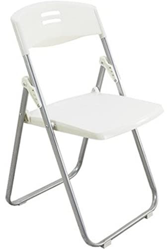 YHRJ Klapp Besucherstuhl Leichter Schulungs-Konferenzklappstuhl, Geschäftstreffen PP-Bürostuhl, Kann 150 kg tragen (Color : Weiß, S : 44 * 41 * 78.5cm)