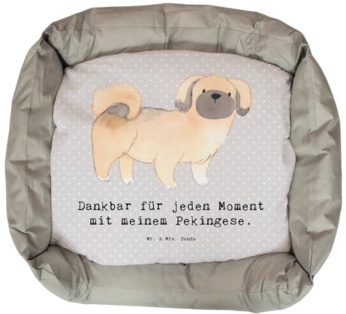 Mr. & Mrs. Panda Hundebett Pekingese Moment - Geschenk, Hundekörbchen, Hund, Luxus, Hundekissen, Peking-Palasthund, Pekinese, Liegeplatz