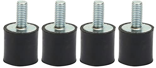4 Stück Gummihalterungen Schwingungsdämpfer M3 M5 M6 Anti-Vibrations-Stoßdämpfer-Gummibolzen Silentblock für Auto-Boot-Spulen (VD15*15 M5*12) | Vibrationsisolator für Motoren und Pumpen, Metall-Gummi-Konstruktion, Geräuschreduzierung im Betrieb