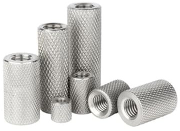 SEIDER 2-5 Teile/los Rändelmutter M3 M4 M5 M6 M8 M10 M12 M14 M16 Edelstahl Lange Verlängerung Rändelmutter Handfestziehen(M3X8 5PCS)