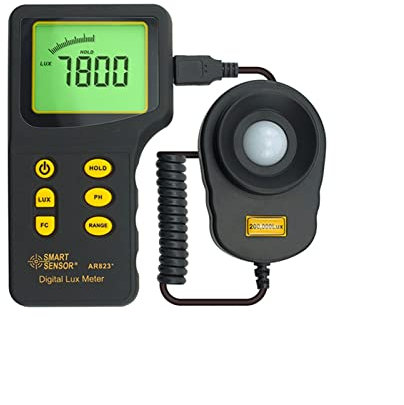 Lichtmeter, Digital Lichtmesser Lichtmesser Messbereich 1~200.000 Lux Light Meter Lichtmesser Light Meter Lux/FC. Tester für die Kultivierung und Messung von Zimmerpflanze