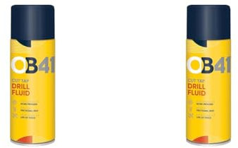 OB41 Cut Tap Drill Fluid. Formulated to Improve The Performance And Extend The Life of Cutting and Drilling Equipment Through The Reduction Of Heat and Friction. 400ml (Pack of 2)
