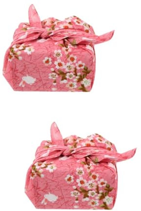 LABRIMP 2stücke Japanisches Handtuch Bento-wickeltuch Tischdecke Platzset Blumenmuster Für Partys