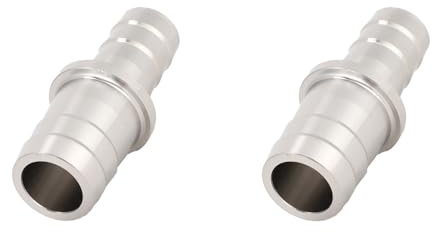 2 Stück Aquarium-Schlauchadapter, Aquarium-Edelstahl-Wasserrohr-Adapter-Armaturen, Gelenkverbinder, Aquarium-Wasserrohr-Adapter für Aquarien, 12 Mm Bis 16 Mm