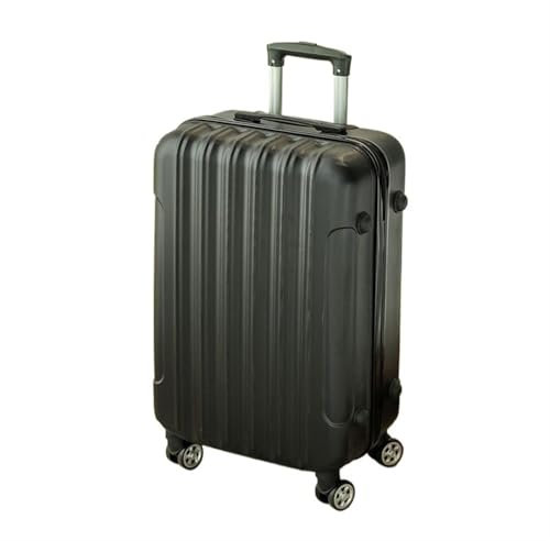BMDOZRL Koffer Set Einfacher ABS-Koffer mit Schloss, Trolley-Koffer, Bordkoffer, universeller, leiser Radkoffer, langlebiger Reisekoffer(Black,28in)