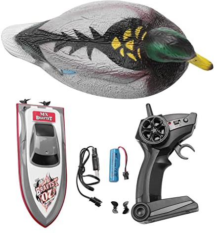 Hermosiey V201 RC Boot RC Enten Boot 2,4 GHz Jagd Bewegung Fern Bedienung Enten Boot Wasserdicht für das Schwimmbad Teich Garten