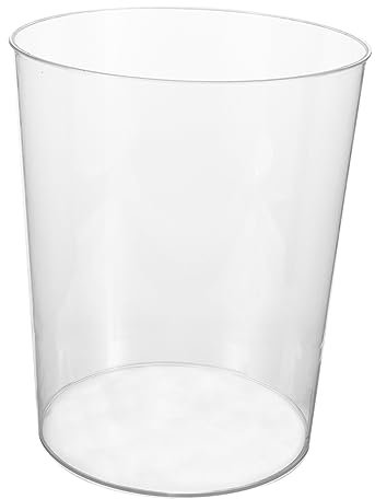 Alipis Corbeille À Papier Ronde Blanche De 14 L Design Simple Idéale Pour Le Bureau