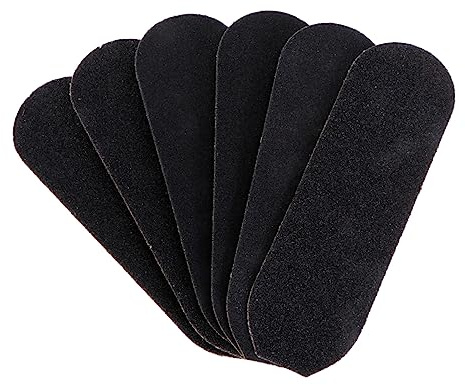 Fußhautentferner 60 Stück Sandpapier für Füße, Schwarze Ersatzpads | Selbstklebend Sanfte Feilarbeit zur Hornhaut und Nagelhautentfernung Pediküre Zubehör , für Raue Fersen
