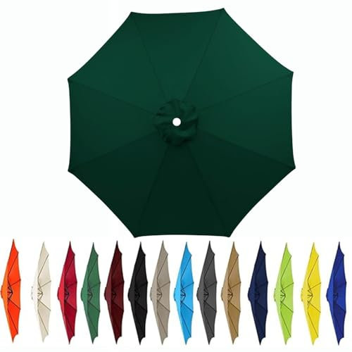 JORTUIO Outdoor Patio Umbrella Replacement Canopy,6 Ribs/8 Ribs Umbrella Canopy Cover, Protective Replacement Parasol Fabric Standby Cover,Canopy Only(Color 8,8.2ft(2.5m)/6ribs)