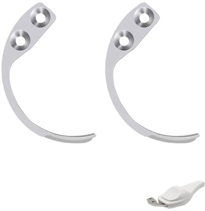 2 pezzi Solventi Magnetici per Sicurezza Merce, Dispositivo per Rimuovere le Etichette Anti Taccheggio, Chiave Magnetica a Gancio Antitaccheggio, in Acciaio Inossidabile Universale, Separatore