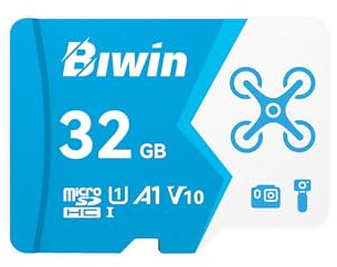 Biwin MS160 MicroSDHC UHS-I Speicherkarte 32GB - Lesen bis zu 160 MB/s - A1 V30 U1 Klasse 10 4K UHD Videos für Videoaufnahmen von Smartphones/Tablets/Digitalkamera Canon Sony