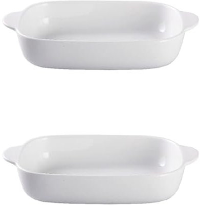 Keramik-Ofenform-Set, 22,6 cm, Kuchenform, Porzellan, antihaftbeschichtet, Quicheform zum Kochen, 2er-Set