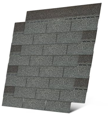 Roofing Shingles 3-Tab (Gray) 8-Pack 39.4x13.1,Asphalt Shingles for House Shed Roof Tiles Repair Decor