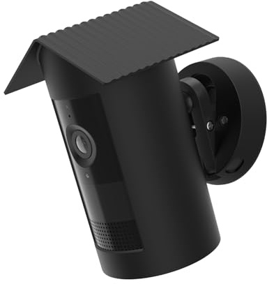 Holicfun Silicone Protective Birdhouse Cover for R-ing Outdoor Cam Plus Battery, Weather-Resistant Camera Skin, Black