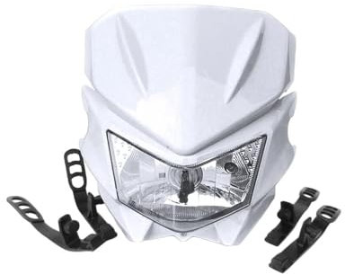 LINGLW Motorrad Hauptscheinwerfer für Kawasaki KLX 110 KLX 150 KLX 250 12v 35w Universal Nebelscheinwerfer Spotlight Hilfescheinwerfer Offroad Arbeitsscheinwerfer Nachrüststrahler,Bianco