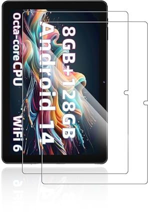 Pack of 2 Screen Protectors for Rebecco Tablet 10 Inch Android 14 Tablets, yystao 9H Tempered Glass Screen Protector Compatible with Rebecco 10 Inch Tablet, Scratch-Resistant, Touch Sensitive, High