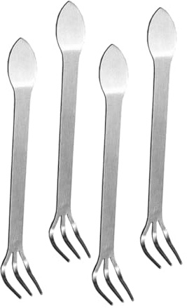BESTonZON Set Da 4 Mini Rastrelli in Acciaio Inossidabile Per Giardinaggio Manuale, Attrezzi Da Giardino Per Diserbo e Coltivazione in Spazi Ristretti, Per Bonsai e Cura Piante in Vaso