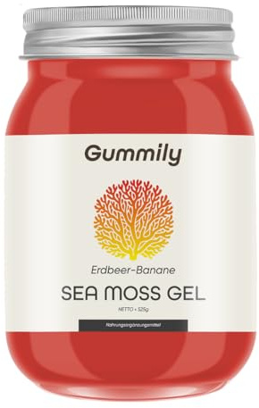 Gummily Gel irlandese Seamoss – Superfood naturale Irish Moss | Alternativa alle erbe alle capsule di Seamoss & gomme Seamoss | Gel alghe marine Wildcrafted | Vegano e senza additivi | 525 g
