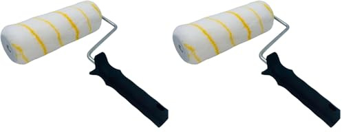 Nespoli Rodillo de Pintura Antigota, 22 cm, para Todo Tipo de Superficies, Pinturas Plásticas, Decorativas y Monocapas, para la Decoración del Hogar (Paquete de 2)