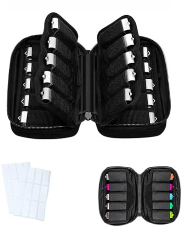 Étui de Rangement pour clés USB, Boîte de Rangement Noire avec 20 emplacements pour clés USB/clé USB/clé USB, Compact, Portable, et Protecteur, pour la Maison et Le Bureau