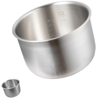 Olla interior de acero inoxidable 316 compatible con olla arrocera Zojirushi NL-AAF18, cuenco interior de repuesto para referencias de olla interior B363 y B367, construcción integrada gruesa