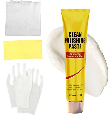 Rostentferner für Edelstahl 60g Tiefenreinigung Langzeit Creme | Maison de Jeu pour Animaux Domestiques Nains Für Pflege Und Restaurierung Von Silber, Chrom, Kupfer, Aluminium, Uhren