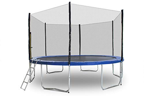 MS-Point Gartentrampoline Trampoline Outdoor-Trampoline Fitness-Trampoline 400cm, inkl. Randabdeckung, Sicherheitsnetz und Leiter