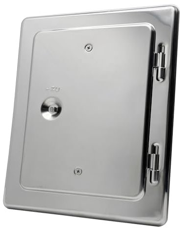 Kamintür Edelstahl von Upmann 14 x 20 cm Schornstein Rußschutztür 140 x 200 mm