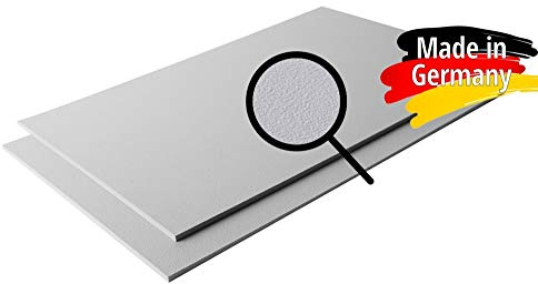 ASA/ABS Platte Kunststoff Platten | GENARBT | GRAU RAL 7040 | 1000x490mm | in Stärken 2mm | 4mm | TOP Qualität | genarbte Oberfläche (4mm, 100 x 49 cm)