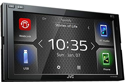 JVC KW-M540BT 17,3 cm Digital-Media-Receiver mit Bluetoothmodul Schwarz