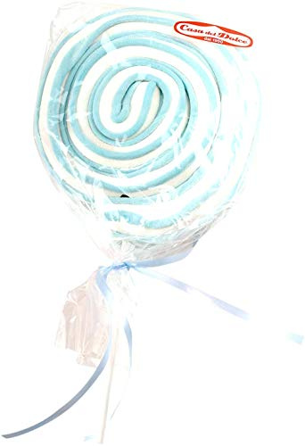 Lecca Roller Pop Azzurro 80gr Marshmallow Morbido. Confezione da 12pz x 80gr Casa del DOlce. Ideale per Feste di Compleanno e Caramellate.