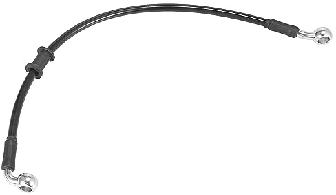 Motoforti Tubo per Olio Freni e Frizione Universale, 40cm 15.75, per Moto, Tubo Idraulico Rinforzato in Acciaio Inox Intrecciato, Nero