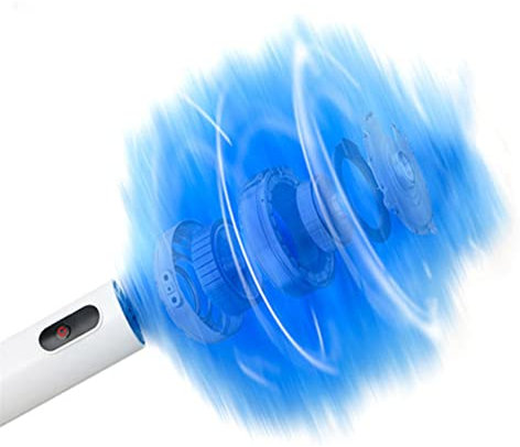 Plumero eléctrico, Cepillo para Polvo Giratorio eléctrico de Mano, colector de Polvo inalámbrico Giratorio de 360° para Limpiar persianas, automóviles, Luces, jarrón (Caqui)