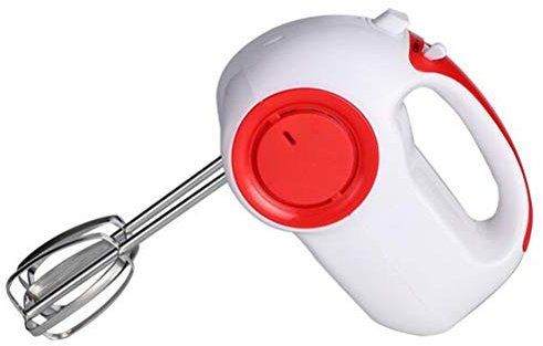 Samnuerly 220V Multifunzione 5 Regolazione del Controllo della velocità Impastatrice Automatica Portatile per frullino per Le Uova Impastatrice per Dolci Elettrodomestici da Cucina elettrici (Rosso)