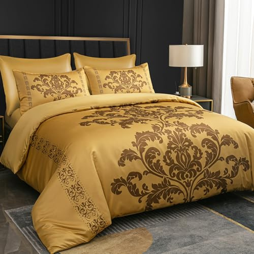 Lazzaro King Size Duvet Cover Sets Satin Silk Kingsize Duvet Cover Sets Ultrasoft Hypoallergenic Reversible Quilt Cover Bedding Set With Zipper Closure