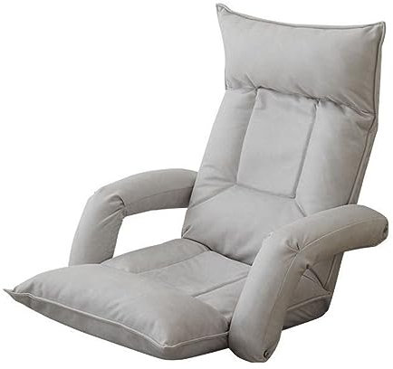Bodenstuhl Faltbar, Lazy Sofa, Relaxsessel Klappbar, Meditationsstuhl, Klappbarer Lazy-sofastuhl Mit Armlehnen Und Lendenkissen-bodenstuhl, Mehrfarbig Optional, Geeignet Für Familienzimmer Usw.