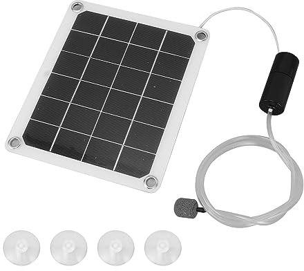 Fdit Aeratore Solare per Laghetto da 20 W, Aeratore Solare Silenzioso per Laghetto, Aeratore per Laghetto Ad Energia Solare, Gorgogliatore per Laghetto per Pesci All'aperto, Acquario