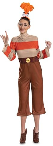 Disguise Costume ufficiale di Ansia di Inside Out per Halloween, con tuta e copricapo, taglia per adulti 46-48