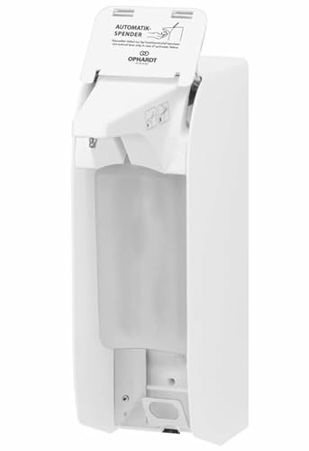 OPHARDT IMP ingo-Man Plus Touchless Spender Desinfektionsmittel Seife Lotion Farbvarianten, Farbe:Weiß, Ausführung:langlebige Edelstahlpumpe mit gekröpftem Saugrohr