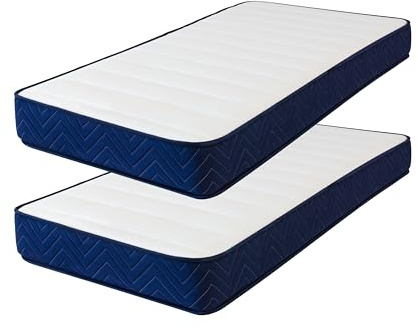 Sleephome Kit 2 Pezzi | Materasso Memory 20 cm | Singolo 80x190 Vaniglia Plus | 100% Made in Italy | Ortopedico e Ergonomico | Anallergico e Antibatterico | Antiacaro e Traspirante