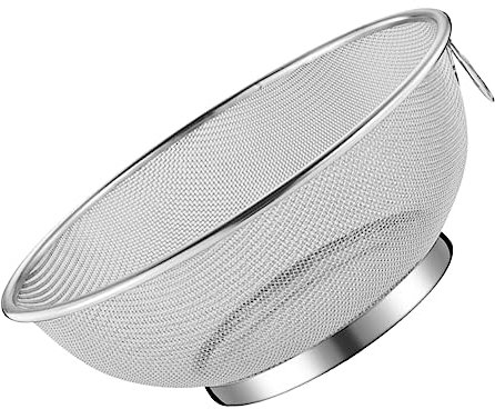 LABRIMP Colador Pequeño de Malla Fina de Acero Inoxidable para Filtrar Jugo y Leche de Soja, Práctico y Seguro para Uso Doméstico en Cocina