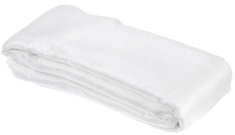 QUARKZMAN Glasfasergewebe 7 OZ/200g 9m(9.81 Yards) x1m x 0.18mm E-Glas Leinwandbindung Glasfaser 96.88 Quadratfuß, Gewebestoff für Boot RC Flugzeug Auto Surfboard Wanne Pool Reparatur