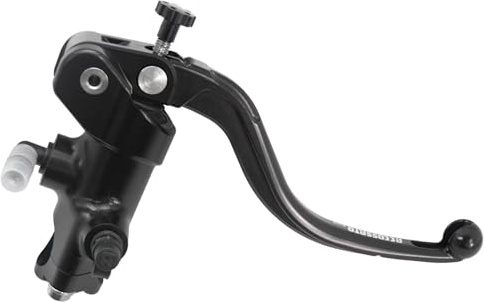 Pompa Freno - Lavorata CNC - 16x18 Con Corpo Pompa Anodizzato, Leva Fissa Lunga Nera (Pomello+Leva) per KTM SMR (CC 450) 2021-2024